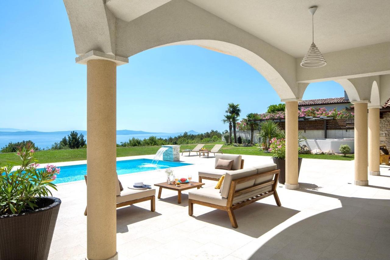 Luxury Panorama Vila With Amazing Seaview In Gondolici 7 Km From Rabac ラビン エクステリア 写真