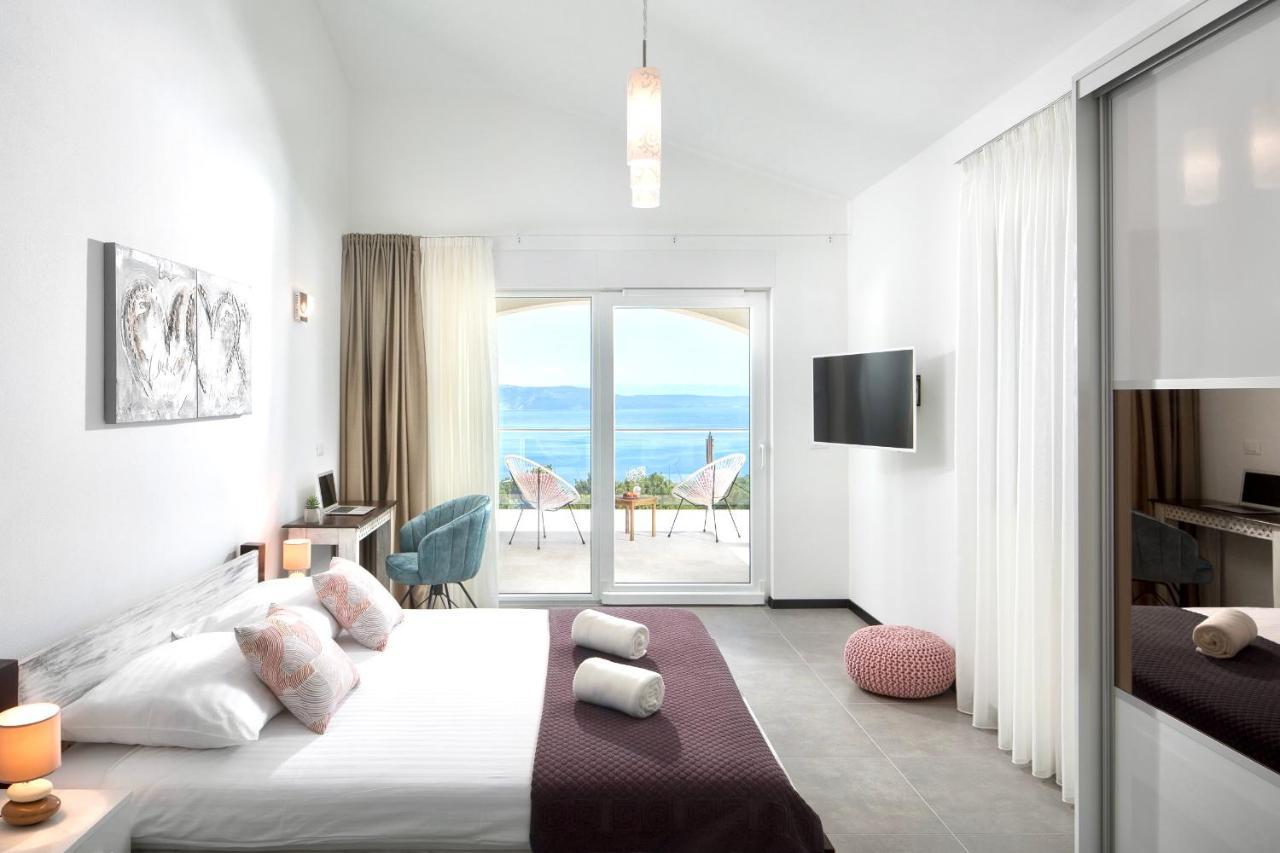 Luxury Panorama Vila With Amazing Seaview In Gondolici 7 Km From Rabac ラビン エクステリア 写真