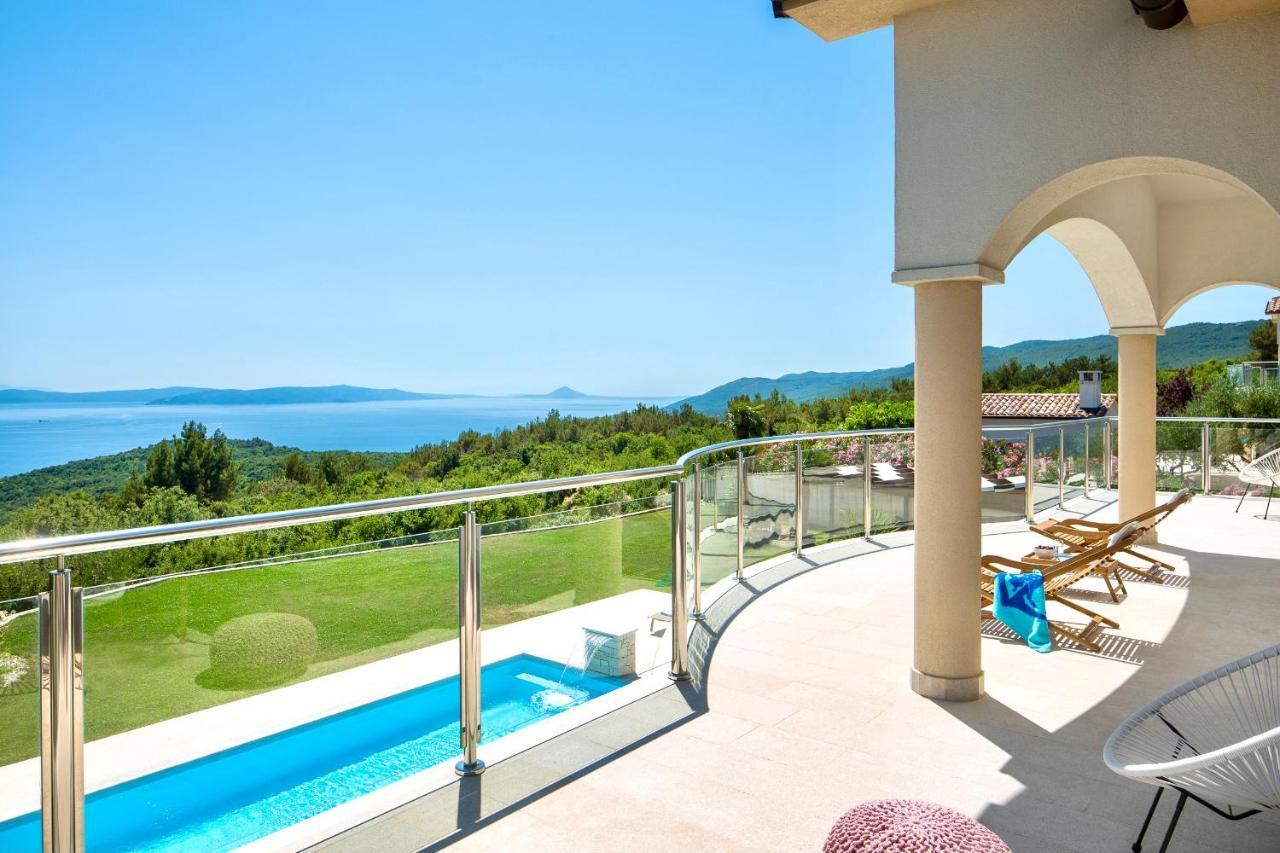 Luxury Panorama Vila With Amazing Seaview In Gondolici 7 Km From Rabac ラビン エクステリア 写真