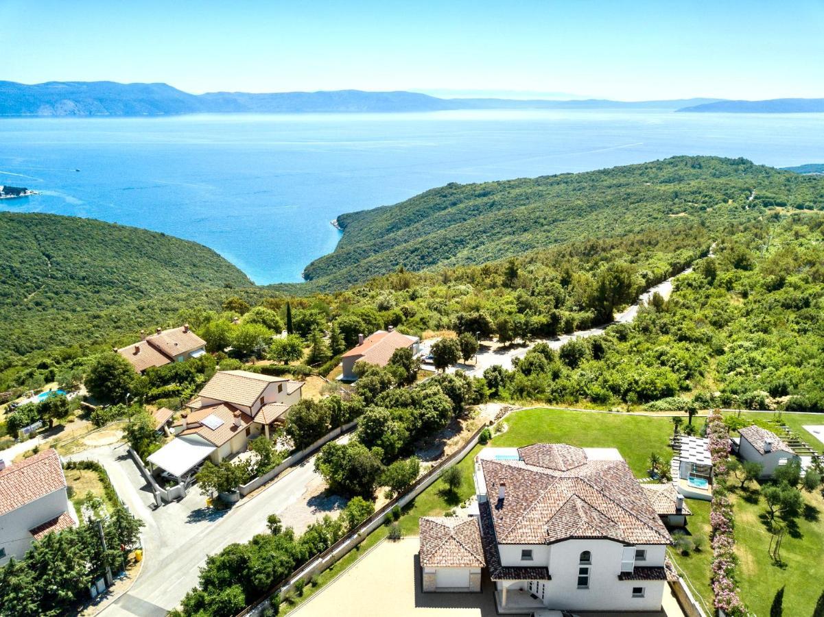 Luxury Panorama Vila With Amazing Seaview In Gondolici 7 Km From Rabac ラビン エクステリア 写真