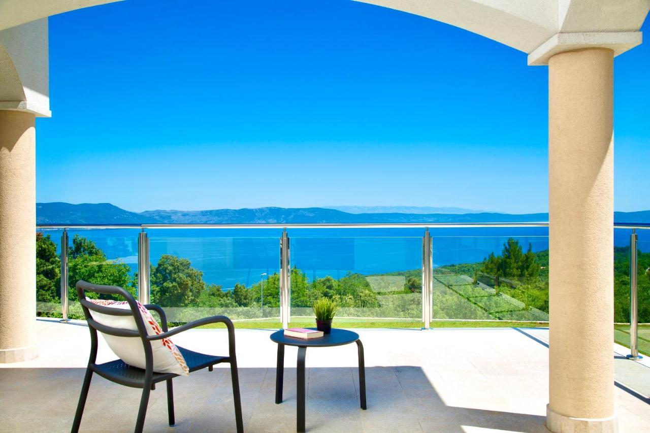 Luxury Panorama Vila With Amazing Seaview In Gondolici 7 Km From Rabac ラビン エクステリア 写真