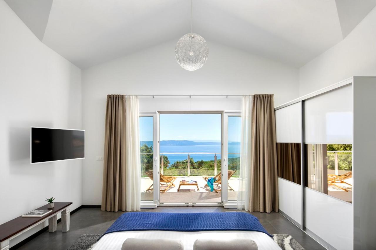 Luxury Panorama Vila With Amazing Seaview In Gondolici 7 Km From Rabac ラビン エクステリア 写真