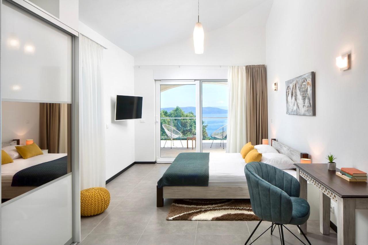 Luxury Panorama Vila With Amazing Seaview In Gondolici 7 Km From Rabac ラビン エクステリア 写真